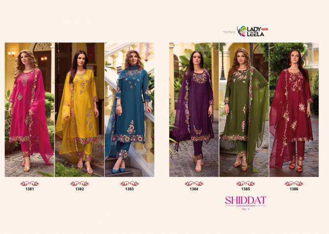 Shiddat Vol 3 By Lady Leela Viscose Embroidery Kurti With Bottom Dupatta Wholesale Shop In Surat
